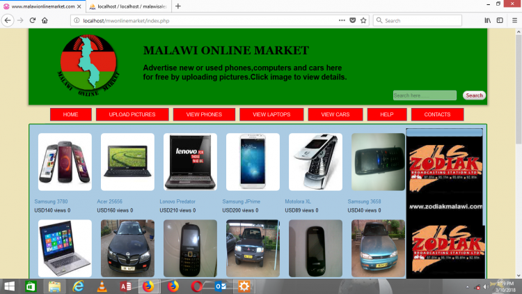 Malawi Online Market SourceCodester   Mw 